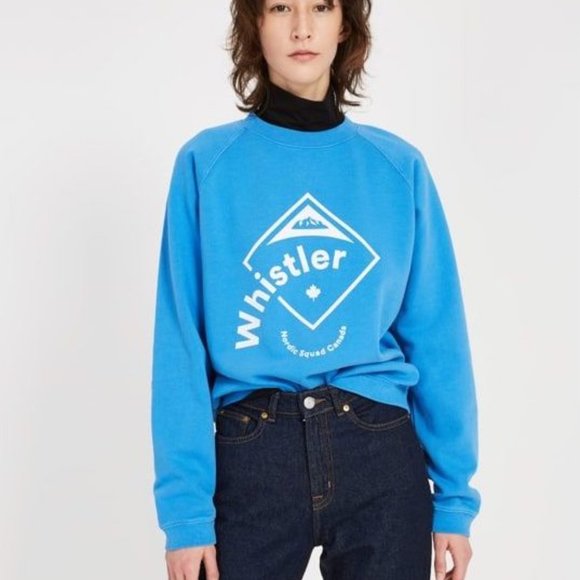 Frank & Oak Sweaters - Frank & Oak Oversized Sweater Whistler Blue Organic Cotton